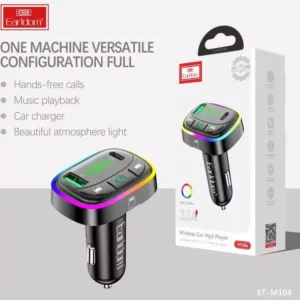 شارژر فندکی و FM Player بلوتوثی ارلدام مدل ET-M104