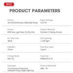 پمپ ‌باد چند منظوره شارژی ایکس‌ او مدل XO CZ018 5000mAh