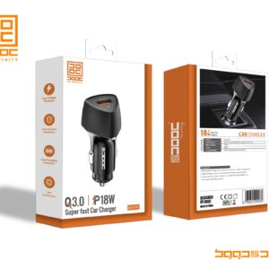 شارژر فندکی فست شارژ 18W دووک مدل DOOC DCC-519