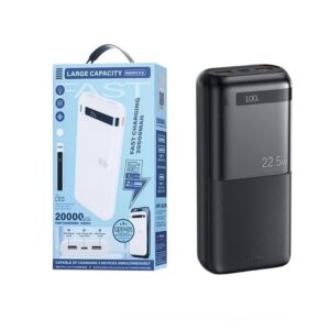 پاوربانک ریمکس مدل RPP-72 ظرفیت ۲۰۰۰۰ میلی آمپر ساعت